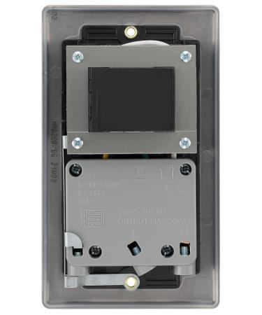 BG Electrical Dual Voltage Shaver Socket 115/240V - Antique Brass & Black Insert | International Shipping - Buy Online on GoSupps.com