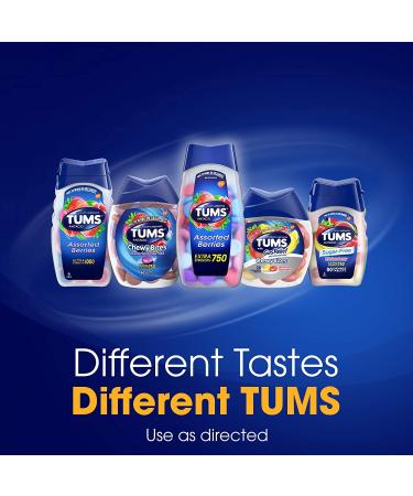 TUMS EX Assorted Berries 8 Count - Pack of 12 Antacid Rolls - Buy Online on GoSupps.com
