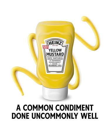 Heinz 100% Natural Yellow Mustard (12 ct, 8 oz Bottles) - Pack of 12 - Buy Online on GoSupps.com