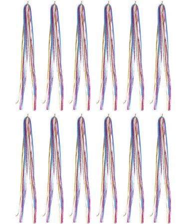 Hair Tinsel Durable Braiding Hair String Styling Braiding Hair String Beautiful hair Tinsel Kit for Party Individual Use(6mm color flat hair rope) - Buy Online on GoSupps.com