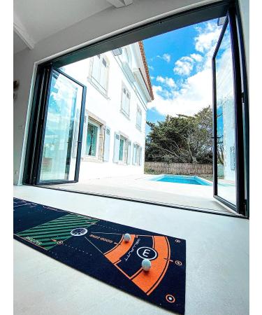 WELLPUTT 13ft Black Golf Putting Training Mat - Improve Your Putting Skills Easily - Buy Online on GoSupps.com