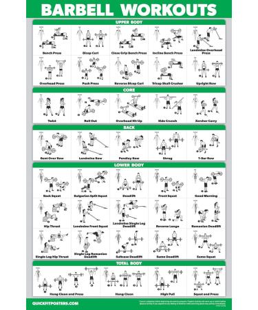 Exercise Workout Poster Set - Pilates Dumbbell Yoga & More | 10 Paper Posters for Home Fitness - Buy Online on GoSupps.com