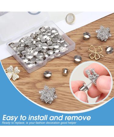 40PCS Locking Pin Back Clasp for Enamel Lapel Pins - Metal Pin Backing Keeper - Buy Online on GoSupps.com