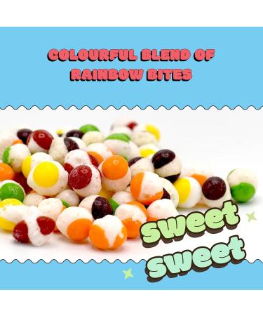  FREEZY FREEZE-DRIED Freezy Freeze Dried Candy Bundle Pack of 2 (Rainbow Mix + Original Mix) 240 g Colourful Rainbow Bites Original Skittles Sour American Crunchy Sweet Squishes Fruittella Blue Jacks & Marshmallow - Buy Online on GoSupps.com