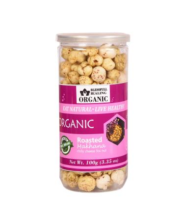 Blessfull Healing Organic Makhana with Roasted Cool Cheese and Aroma 100 grams Cool Cheese