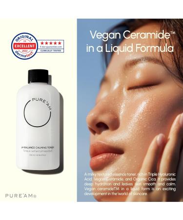 PURE'AM - Korean Toner for Dry Skin - Deeply Hydrating - Hyaluronic Acid & Vegan Ceramides - Korean Skincare Toner for Face Sensitive Skin - Redness & Acne - 8.4 fl. oz 250 ml 8.4 Fl Oz (Pack of 1) - Buy Online on GoSupps.com