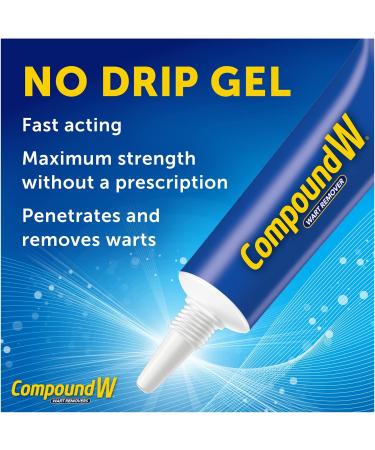 Compound W Maximum Strength Fast Acting Gel Wart Remover 0.25 oz with 12 ConSeal Patches - Buy Online on GoSupps.com