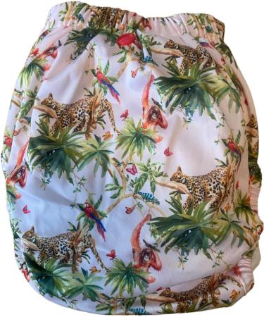 Eco Baby and Me BTP Waterproof Cloth Nappy Outer Cover - Reusable Wrap for Day and Night - Jungle Fever Print - Buy Online on GoSupps.com