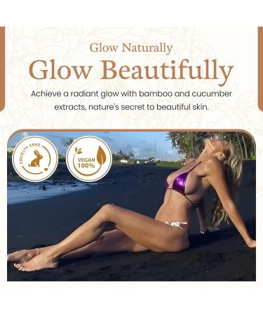 Bronze Tan Extender Lotion - Natural Moisturizer & Sunless Tanner | Paraben-Free Cruelty-Free Essential Oils | Made in USA - 8oz - Buy Online on GoSupps.com