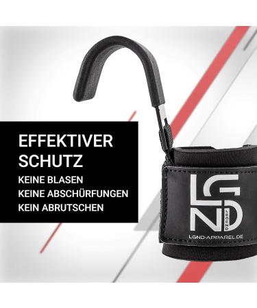 Legend Power Pulling Hook Set of 2 - Professional Pulling Aid with Neoprene & Velcro Fastener - Ideal for International Shipping - Buy Online on GoSupps.com