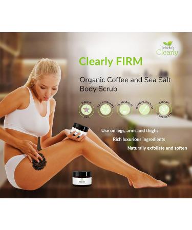 Isabella's Clearly FIRM Exfoliating Coffee & Dead Sea Salt Body Scrub | Natural Organic Skin Firming Caffeine Scrub | Made in USA for Smoother Skin - Buy Online on GoSupps.com