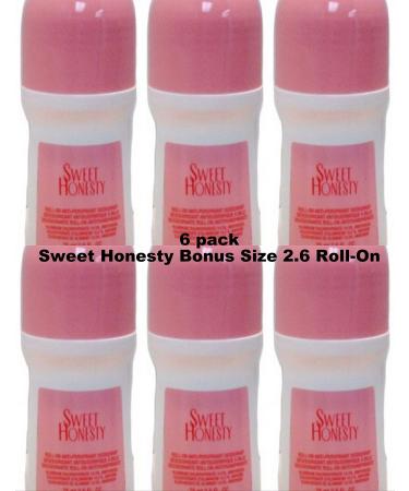Avon Sweet Honesty Deodorant Bonus Size 2.6oz Each (Pack of 6)