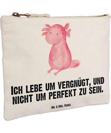 Mr. & Mrs. Panda XL Axolotl Makeup Bag - Perfect Gift for Beauty Lovers | Large Cosmetic Etui - Buy Online on GoSupps.com