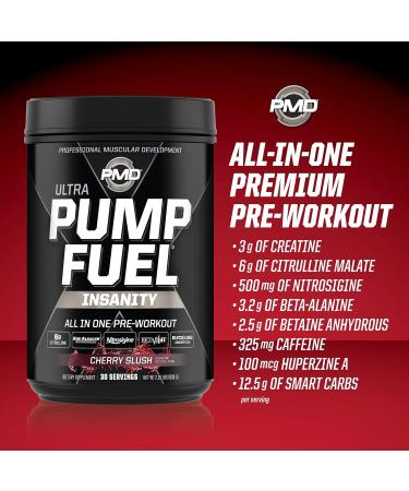 PMD Sports Ultra Pump Fuel Insanity - Pre Workout Cherry Slush (30 Servings) Sports Omega Cuts Elite Thermogenic Fat Burner (90 Softgels) - Buy Online on GoSupps.com