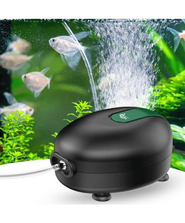 AQQA aquarium air pump Ultra quiet aquarium oxygen pump 2.5W adjustable powerful oxygen pump with double outlet valve - Buy Online on GoSupps.com