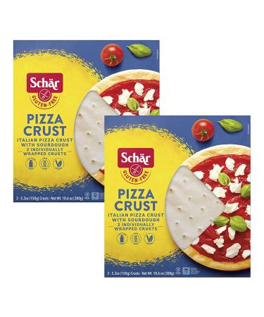 Schar Gluten-Free Pizza Crust - No GMOs, Wheat, or Lactose - 2 Pack (2 x 5.3 oz) - Buy Online on GoSupps.com