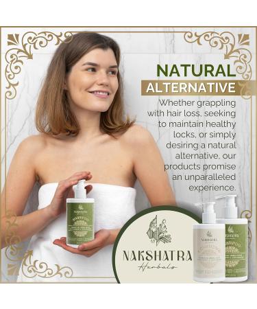 100% Natural Anti-Dandruff & Anti-Hairloss Shampoo & Conditioner | Ayurvedic Herbal Solution for All Hair Types | 13.5 oz (x2) - International Shipping Available - Buy Online on GoSupps.com