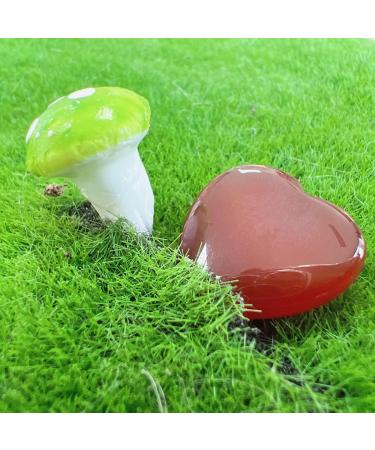 XIANNVXI 20 Pcs Red Agate Carnelian Crystal Heart Stones for Meditation & Energy Balancing - Buy Online on GoSupps.com