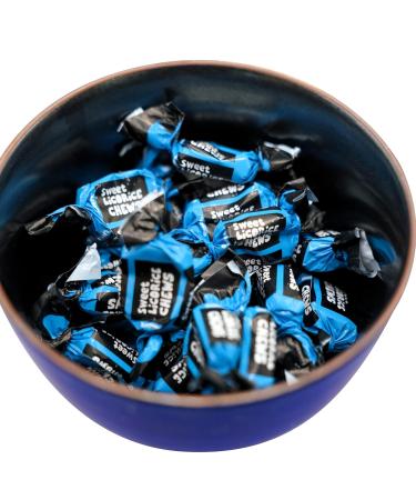 DM Sweets Licorice Toffee - 100 Soft Chewy Pieces | Delicious Indulge in Blue Creamy Treats | International Shipping Available - Buy Online on GoSupps.com