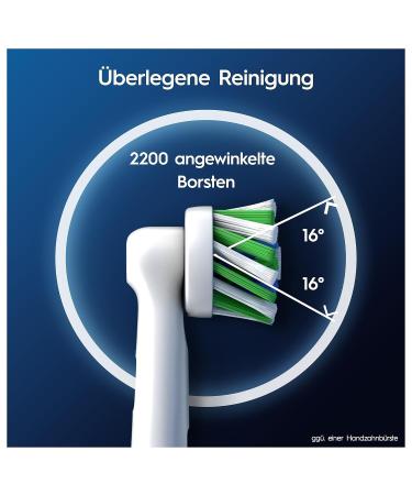 Oral-B Pro CrossAction Electric Toothbrush Heads - 8 Pack Superior Cleaning X-Shaped Bristles Original Attachment Made in Germany - Buy Online on GoSupps.com