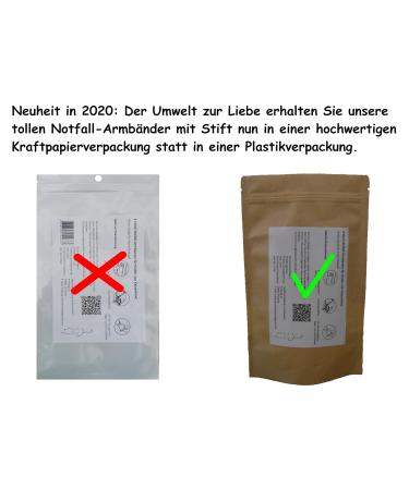 Buy Waterproof SOS Emergency Bracelet & Pen Set for Kids | 4-Piece Labeling Bracelets - Reusable & Durable - Buy Online on GoSupps.com