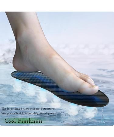 3D Printed Ultra-Thin Insoles for Men - Breathable Quick-Dry TPU Shoe Inserts - Comfortable Striped Mesh Design - Size 11/45 - International Shipping Available - Buy Online on GoSupps.com