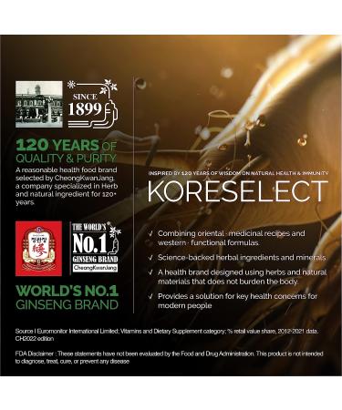 KORESELECT Tart Cherry & MSM Joint Support Supplement with American Ginseng - 60 Vegan Capsules - Buy Online on GoSupps.com
