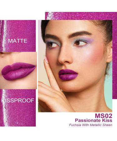 Buy Oulac Liquid Matte Lipstick - Vegan Long-Lasting Pink Lipstick with Precise Applicator | Passionate Kiss | 4.5ml - Buy Online on GoSupps.com