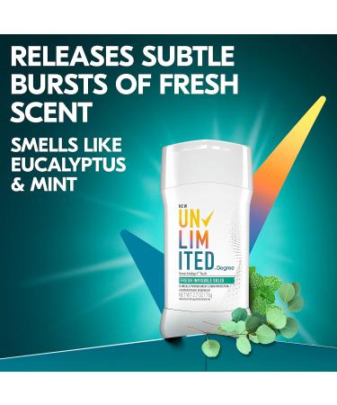 Degree Unlimited Antiperspirant Deodorant Stick Fresh 2 Count - Long-Lasting Sweat & Odor Protection - SmartAdapt Tech - 2.7 oz - Buy Online on GoSupps.com