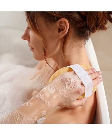 2 Pack Egyptian Natural Loofah Pads - Vegan Exfoliating Body Scrubber for Deep Cleansing Face, Back, and Body - Double Sided Luffa Sponges with Exfoliating Washcloth Side - 6.9 x 4.7 Inches - Buy Online on GoSupps.com