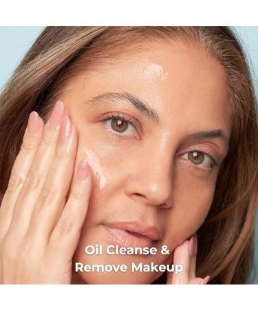 AbsoluteJOI Double Cleansing Kit in TSA Compliant Travel Size Bottles (20 ml). Three products included - Make Up Removal Cleansing Oil Foaming Facial Cleanser & Aloe Face Toner - Buy Online on GoSupps.com