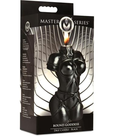 Master Series Bound Goddess Drip Candle - Stunning Decor for Men Women & Couples - Unscented Black Synthetic Wax - International Shipping Available - Buy Online on GoSupps.com