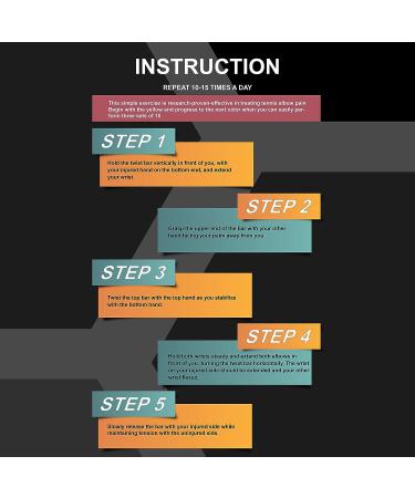 Resistance Bar for Physical Therapy - Flexbar for Tennis Elbow, Wrist Strengthener, Golf Hand Grip - X-Light Yellow 6lbs - Rehab, Tendonitis Pain, Injury Recovery - Rehabilitation Equipment - Buy Online on GoSupps.com