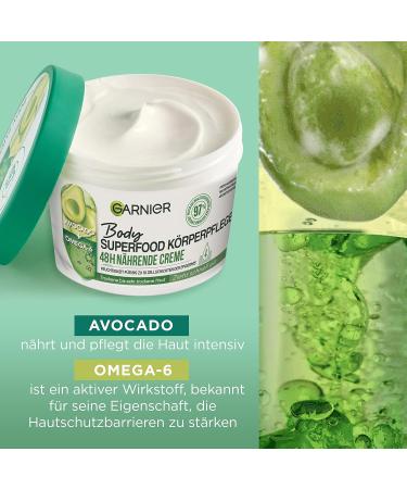 Garnier Nourishing Body Care - Ultra Hydrating Body Butter with Avocado & Omega 6 for Dry Skin - Long-Lasting Moisture (380ml) - Buy Online on GoSupps.com