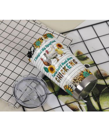 Cosictic Chicken Gift for Chicken Lover Chicken Owner Chicken Lady Chicken Mama I Googled My Symptoms Need More Chicken 20 Oz Travel Tumbler - Buy Online on GoSupps.com