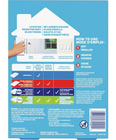 Mr. Clean Magic Eraser Original Cleaning Pads with Durafoam  White  6 Count 6 Count (Pack of 1) - Buy Online on GoSupps.com