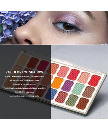 2 Eyeshadow Makeup Palette - 24 Colors Long Lasting Eyeshadow Makeup Pallet Natural Multicolor Nude Eye Makeup with Eyeshadow Brush and Mirror Dtt 2 Pcs 06 - Buy Online on GoSupps.com