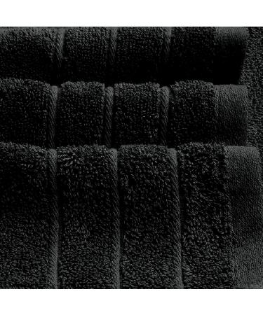 Large 100% Cotton Bath Towels 30x60 Inches - 4 Pack Black Towel Set - Buy Online on GoSupps.com