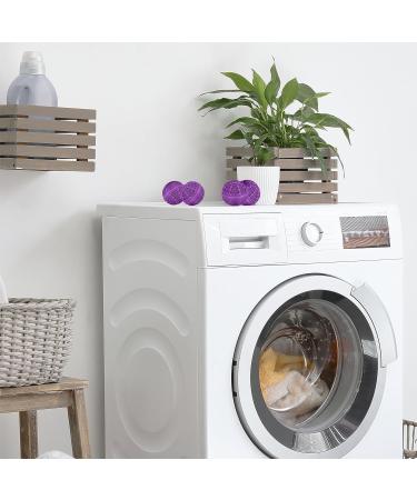 Relaxdays Laundry Ball Plastic 50% Ceramic Purple 9.5 x 10.5 x 10.5 cm - Buy Online on GoSupps.com