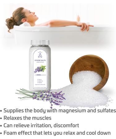 Zen Rituals Epsom Bath Salts Lavender Sleep Formula - 1KG Pure Magnesium Sulfate for Relaxation & Sleep | International Shipping Available - Buy Online on GoSupps.com