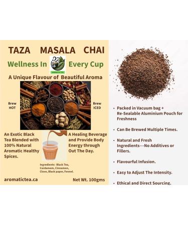 Aromatic Tea Taza Masala Chai (Fresh Spiced Tea) - Buy Online on GoSupps.com