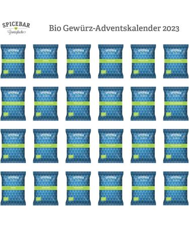 Spicebar Organic Spice Advent Calendar 2023 | 24 Organic Spices for Cooking | Perfect Gift for Food Lovers - Buy Online on GoSupps.com