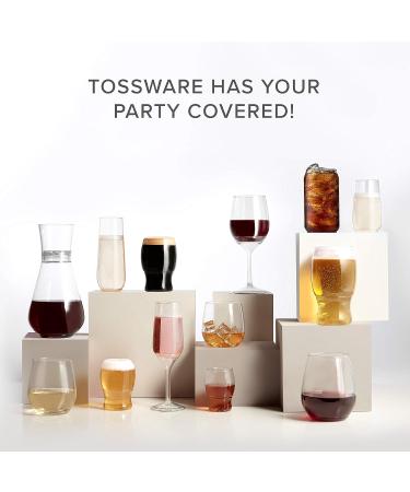 TOSSWARE POP 6oz Stemmed Flute Set of 12 - Premium Quality, Recyclable, Unbreakable & Crystal Clear Plastic Champagne Glasses - 12 Count - Buy Online on GoSupps.com