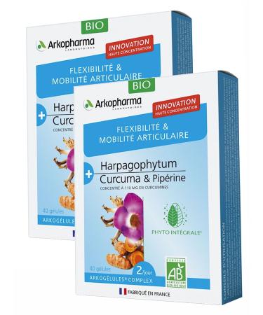 Arkopharma Complex Flexibility & Joint Mobility - Pack of 2 Boxes of 40 Capsules