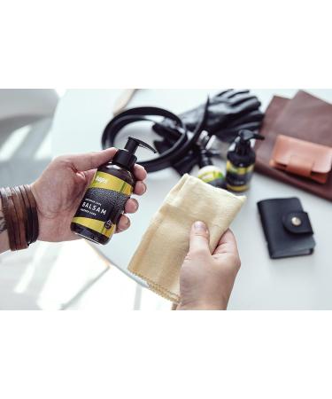 Kaps Conditioning Leather Balm with Beeswax and Natural Oils - Leather Care for Shoes, Bags, Accessories - Balsam Black - Buy Online on GoSupps.com