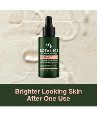 Botanics All Bright Energizing Bi-Phase Face Oil, 3% Caffeine Awakening Under Eye Serum and Vitamin C Face Serum - Vegan & Cruelty-Free Skin Care - 3-Item Bundle - Buy Online on GoSupps.com