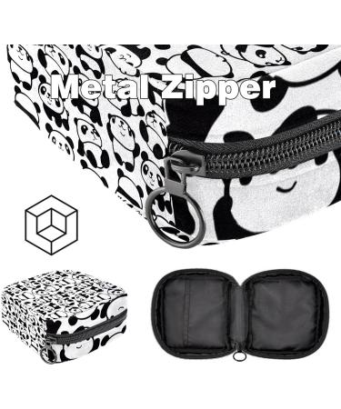 Shop Stylish Women's Tampon Storage Bags - Panda Pattern Zip Pockets & Binding Design for Menstrual Care - Buy Online on GoSupps.com