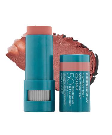 Colorescience Sunforgettable Total Protection Color Balm SPF 50 Mineral Broad Spectrum Buildable Lip & Cheek Color Savanna