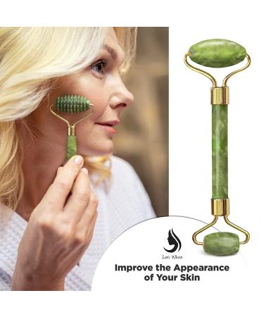 Jade Roller and Gua Sha Set for Face | Facial Tools for Massage and Skincare | Jade Roller & GuaSha Facial Beauty Kit - Buy Online on GoSupps.com