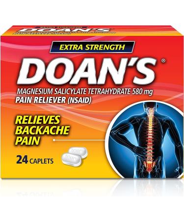 Doan's Backache Pain Reliever - Extra Strength Caplets - 48 Count - Pack of 2 - Buy Online on GoSupps.com